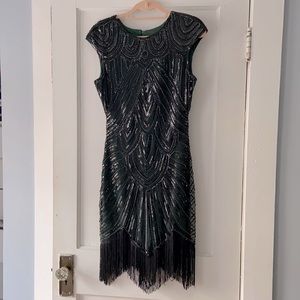 1920s Flapper Beaded Flapper dress